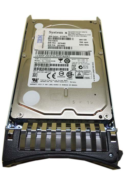 81Y9672 | IBM 300GB 15000RPM SAS 6Gb/s 2.5-inch SFF Hot-pluggable Hard Drive with Tray