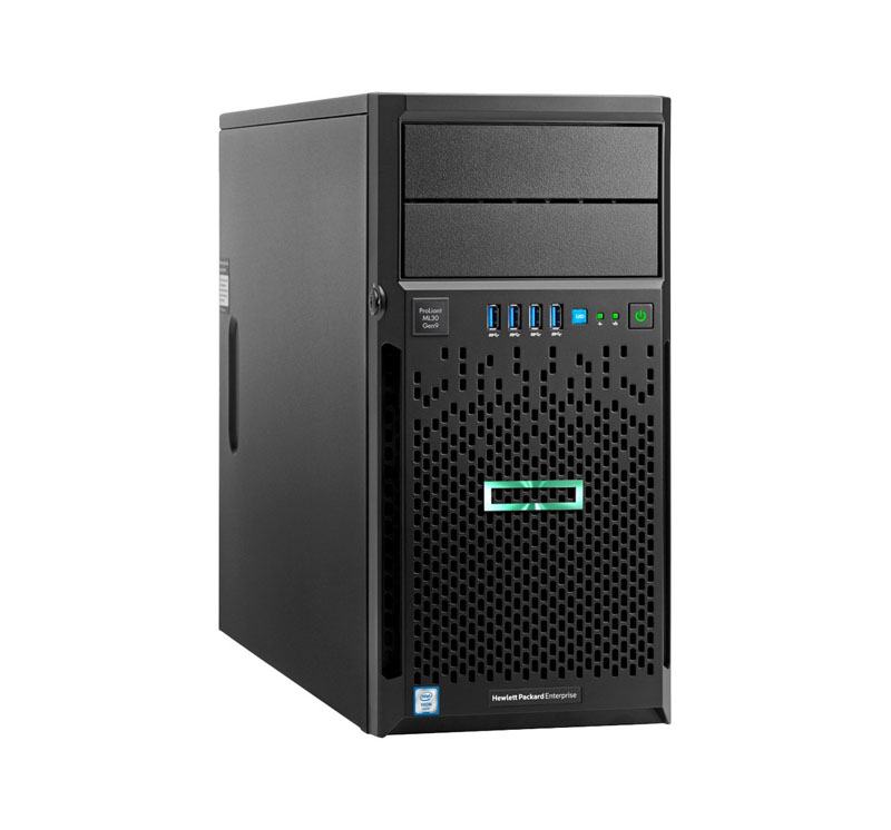 831065-S01 | HP ProLiant ML30 Gen9 SmartBuy Server Intel Xeon Quad-core E3-1230 V5 Quad-core 3.40GHz 4GB RAM B140i 4LFF 350W Power Supply