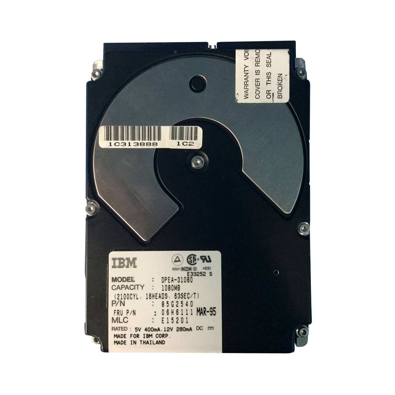 85G2540 | IBM 1.08GB IDE 3.5-inch Hard Drive