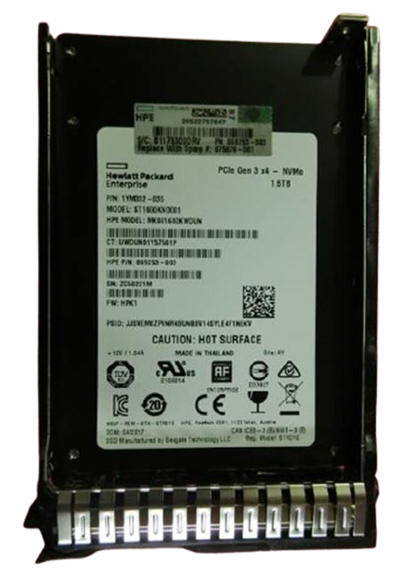 869253-003 | HPE 1.6TB PCI Express 3.0 X 4 Mixed-use (SFF) 2.5-inch 7MM SCN Digitally Signed Firmware SSD