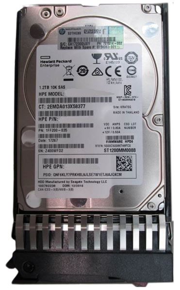 872283-003 | HPE 1.2TB 10000RPM SAS 12Gb/s SFF SC Hard Drive