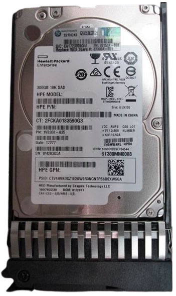 873008-B21 | HPE 300GB 10000RPM SAS 12Gb/s 2.5-inch SFF Dual Port Hot-pluggable Enterprise Digitally Signed Firmware Hard Drive with Tray