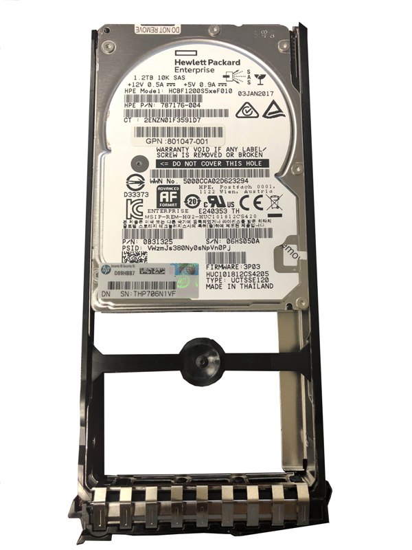 875658-001 | HPE 3PAR StoreServ 20000 1.2TB 10000RPM SAS 12Gb/s 2.5-inch SFF FIPS 140-2 Validated Self-Encrypting Drive (SED) Hard Drive