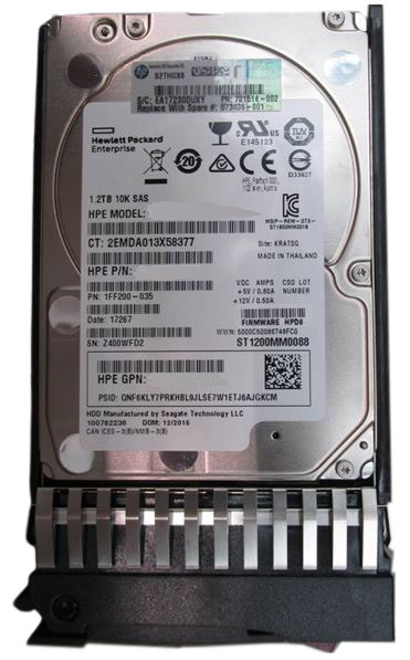 876936-002 | HPE 1.2TB 10000RPM SAS 12Gb/s 2.5-inch SFF SC 512N Hot-pluggable Digitally Signed Hard Drive with Tray