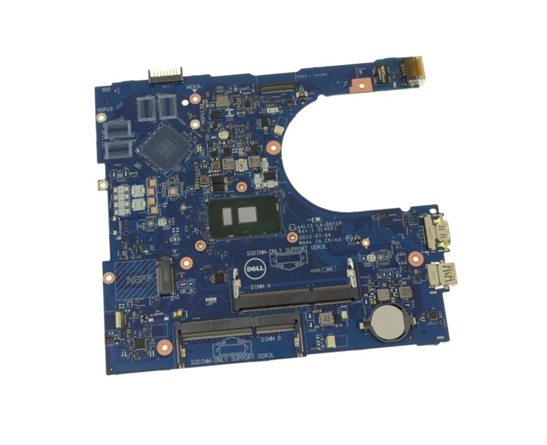 88XGN | Dell Motherboard with Intel i3-6100U 2.3GHz CPU for Inspiron 15 5559 Laptop