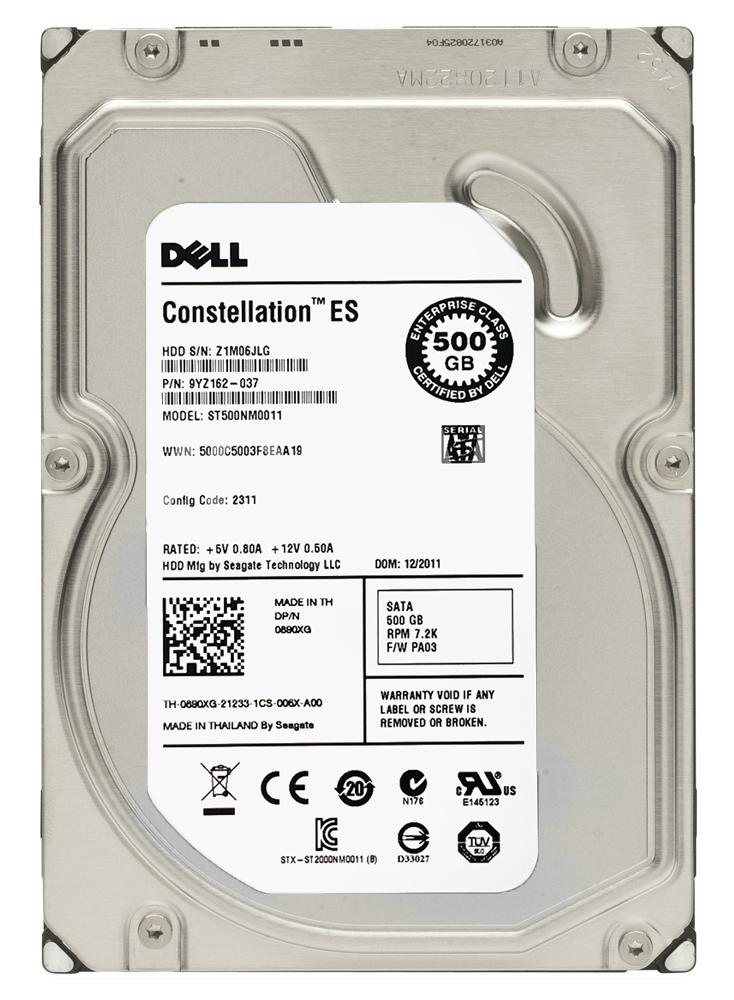 890XG | Dell 500GB 7200RPM SATA 6Gbps 3.5-inch Internal Hard Drive