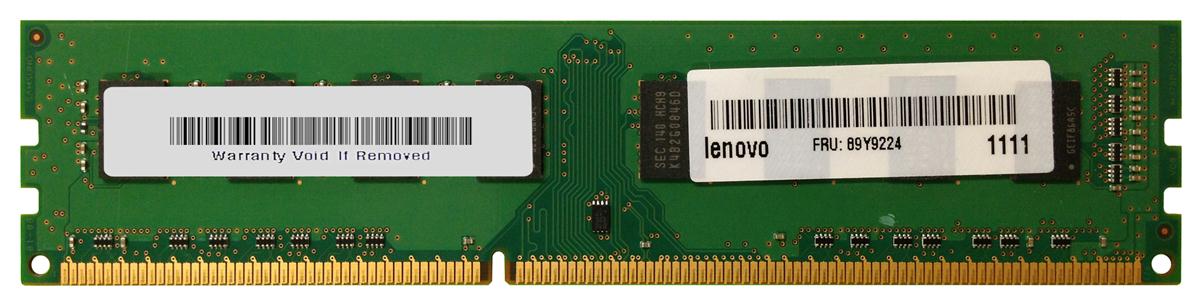 89Y9224 | IBM 4GB DDR3-1333MHz PC3-10600 non-ECC Unbuffered CL9 240-Pin DIMM 1.35V Low Voltage Dual Rank Memory Module