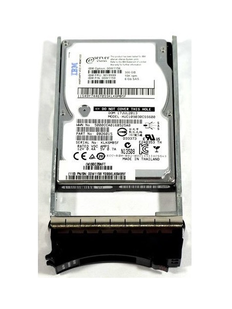 90Y8999 | IBM 300GB 10000RPM SAS 6Gb/s 2.5-inch SFF Hot-pluggable Hard Drive for DS3512, DS3524, DS3950 Series
