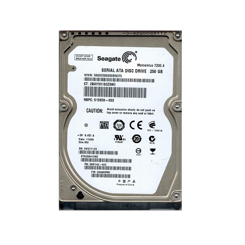 9HV142-300 | Seagate 250GB 7200RPM SATA 1.5Gb/s 2.5-inch Hard Disk Drive