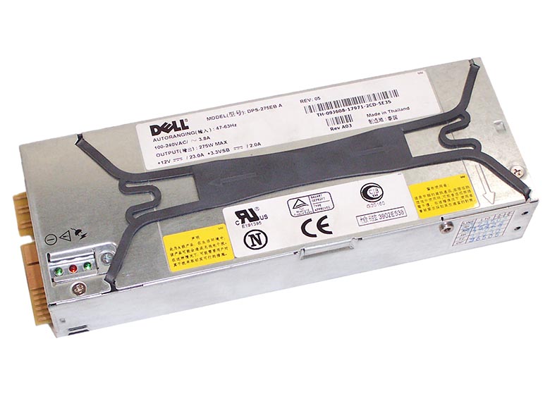 9J608 | Dell 275-Watts REDUNDANT Power Supply for PowerEdge 1650