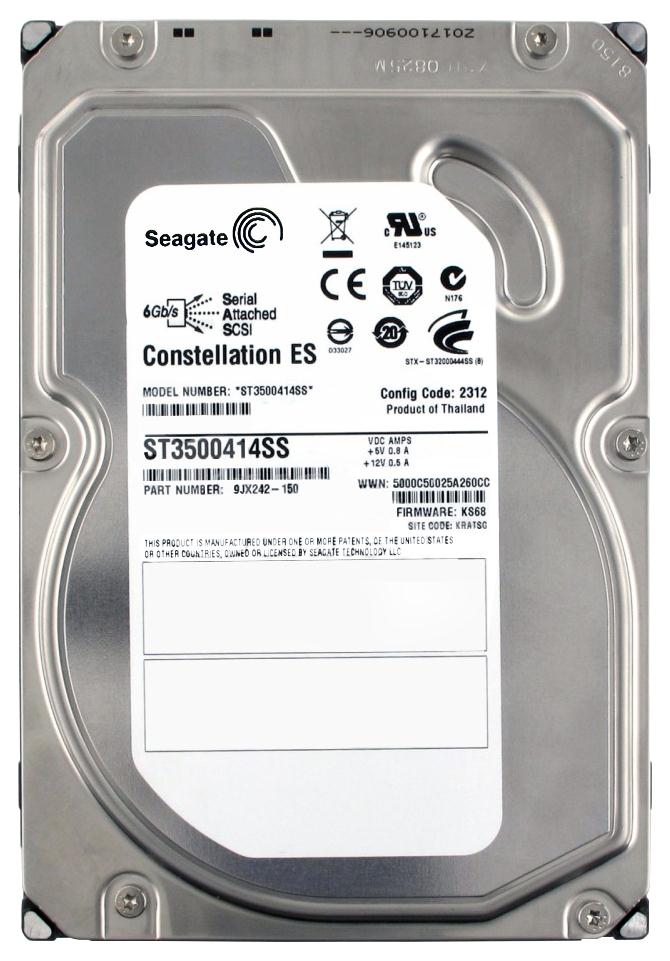 9JX242-150 | Seagate 500GB 7200RPM SAS Gbps 3.5 16MB Cache Constellation ES Hard Drive