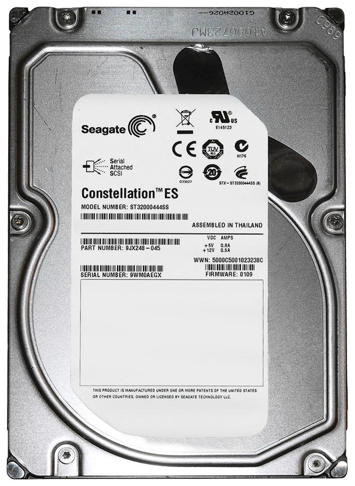 9JX248-045 | Seagate 2TB 7200RPM SAS 6 Gbps 3.5 16MB Cache Constellation Hard Drive