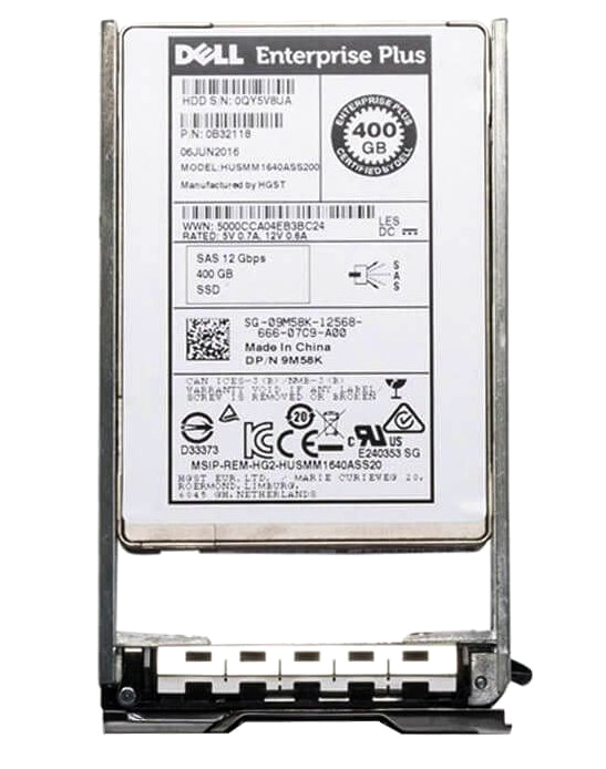 9M58K | Dell 400GB SAS 12Gb/s MLC 2.5-inch Enterprise Plus Solid State Drive SSD