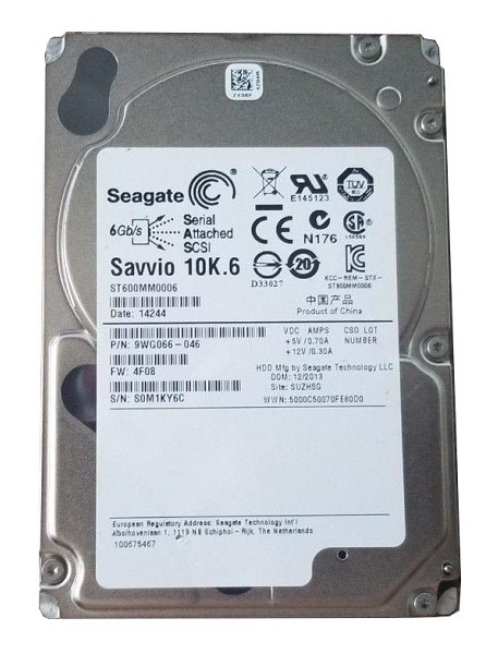 9WG066-046 | Seagate Enterprise Performance 10K 600GB 10000RPM SAS 6Gb/s 64MB Cache 2.5-inch Hard Drive