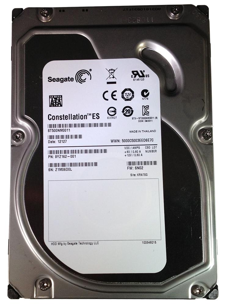 9YZ162-001 | Seagate 500GB 7200RPM SATA 6 Gbps 3.5 64MB Cache Hard Drive 9YZ162-001 | Seagate 500GB 7200RPM SATA 6 Gbps 3.5 64MB Cache Hard Drive