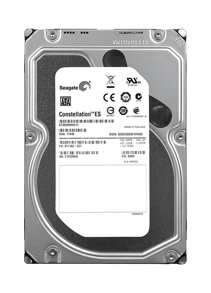 9YZ168-001 | Seagate 2TB 7200RPM SATA 6 Gbps 3.5 64MB Cache Constellation Hard Drive
