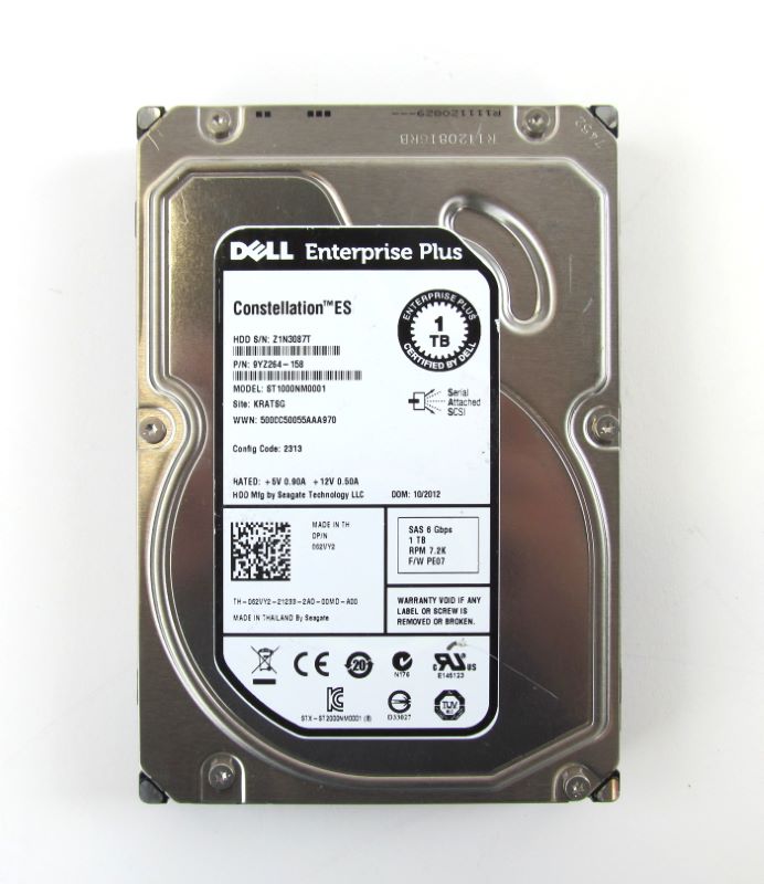 9YZ264-158 | Dell Equallogic 1TB 7200RPM SAS 6Gb/s NL 3.5-inch Hard Drive
