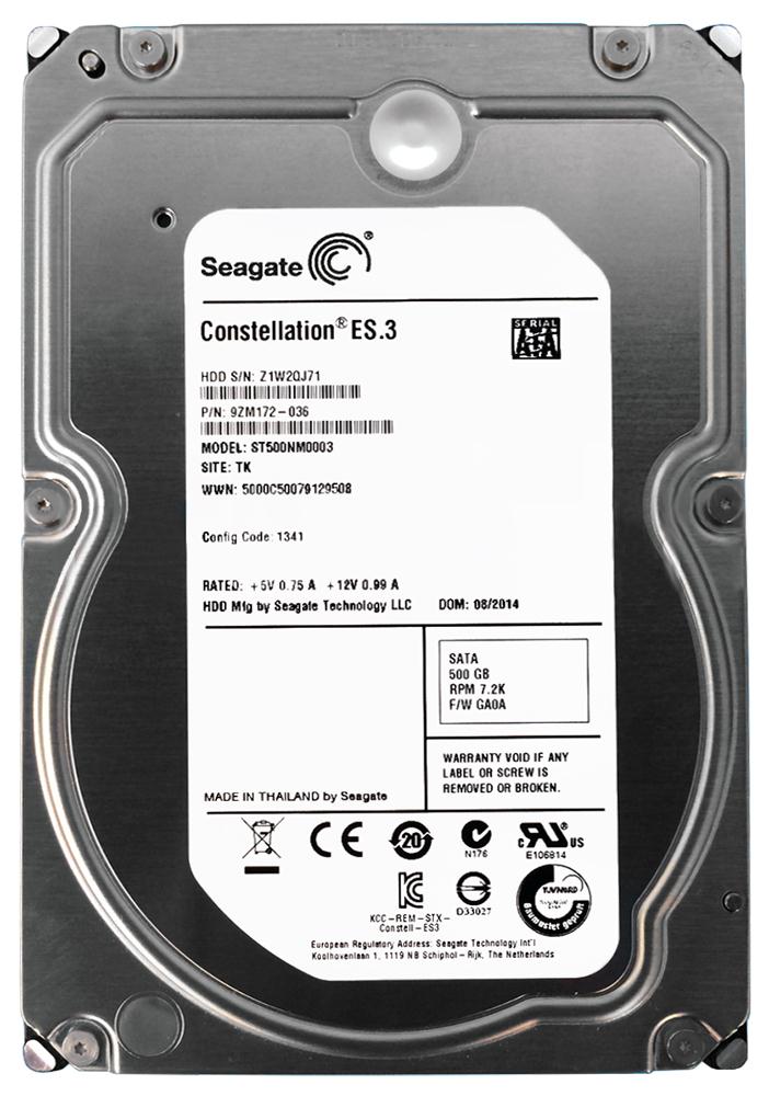 9ZM172-036 | Seagate 500GB 7200RPM SATA Gbps 3.5 64MB Cache Hard Drive