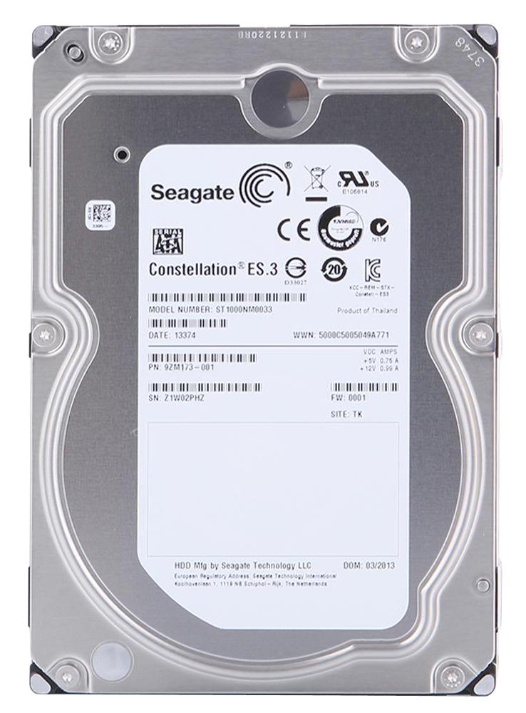 9ZM173-001 | Seagate CONSTELLATION ES.3 1TB 7200RPM SATA 6GB/s 128MB Cache 3.5-inch Internal Hard Drive