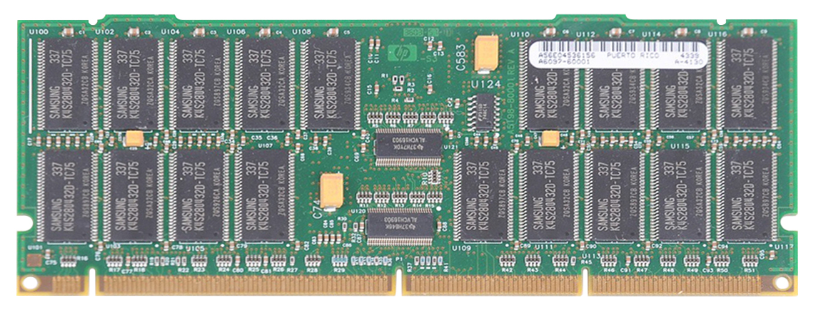 A6097-60001 | HP 512MB 133MHz PC133 ECC Registered CL3 278-Pin DIMM 3.3V Memory Module