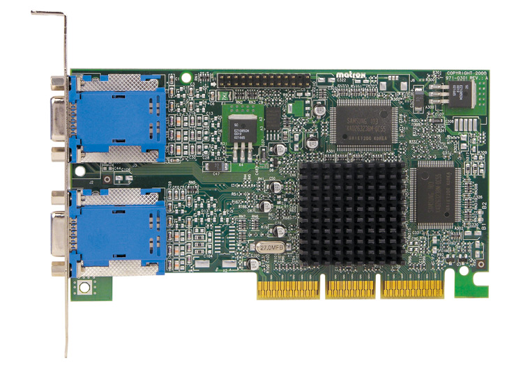 A7192AU | HP AGP G450 Dual Head 16MB Matrox Millennium Video Graphics Card