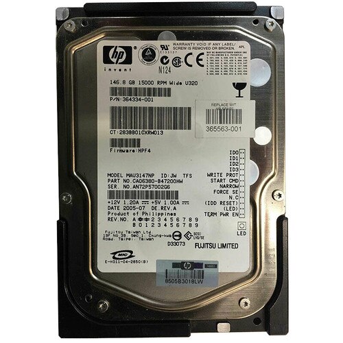 A7383-64201 | HP 146GB 15000RPM Ultra 320 SCSI 3.5 8MB Cache Hot Swap Hard Drive