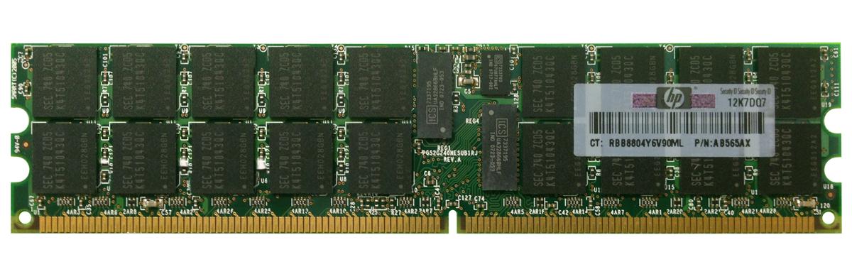 AB565AX | HP 2GB DDR2-533MHz PC2-4200 ECC Registered CL4 240-Pin DIMM 1.8V Memory Module