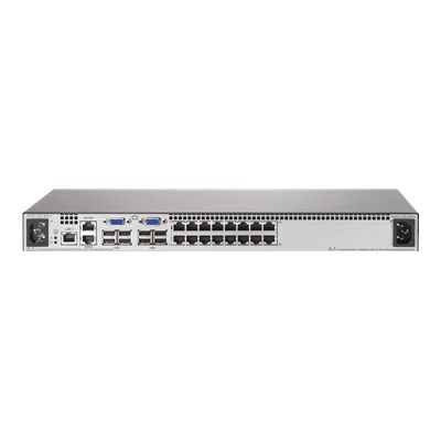 AF621A | HP IP Console G2 Switch with Virtual Media and CAC 2X1EX16 KVM Switch