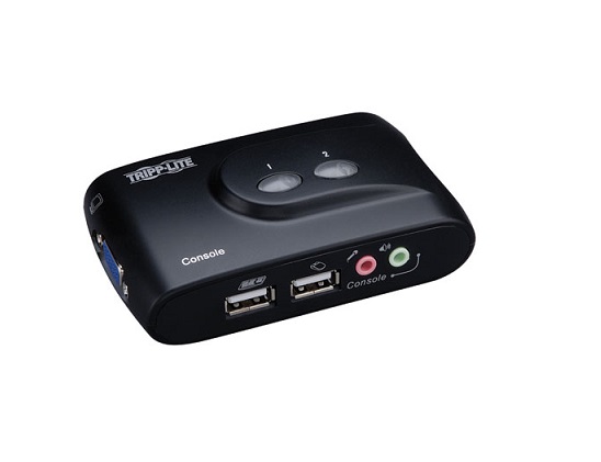 B004-VUA2-K-R | Tripp-Lite 2-Port Compact USB KVM Switch