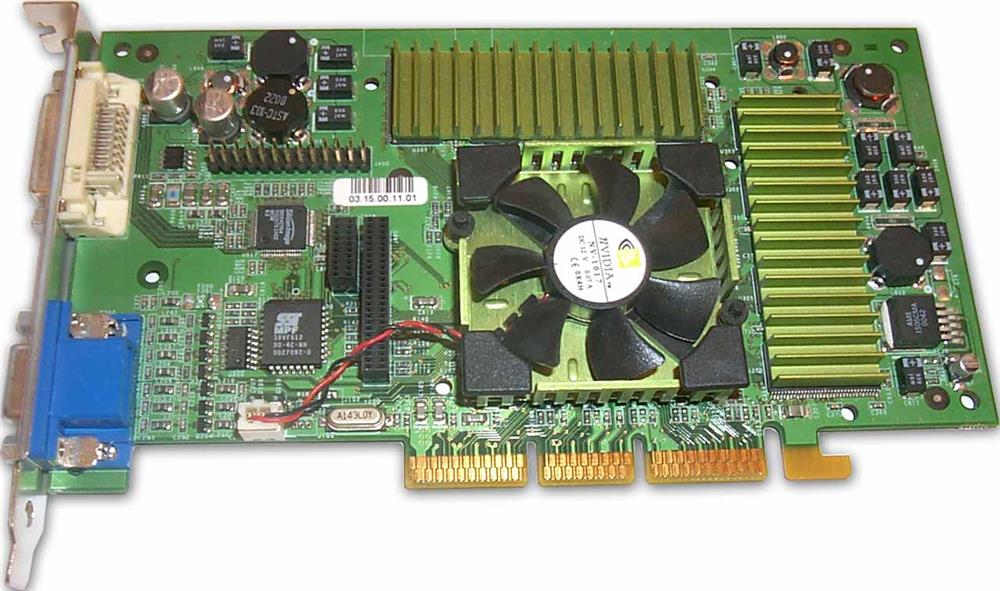 BRD-010-E11-A | Nvidia Quadro2 64MB Pro AGP Tv DVI VGA Video Graphics Card