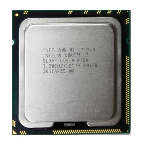 BX80613I7970 | Intel Core i7-970 6 Core 3.20GHz 4.80GT/s QPI 12MB L3 Cache Socket FCLGA1366 Desktop Processor