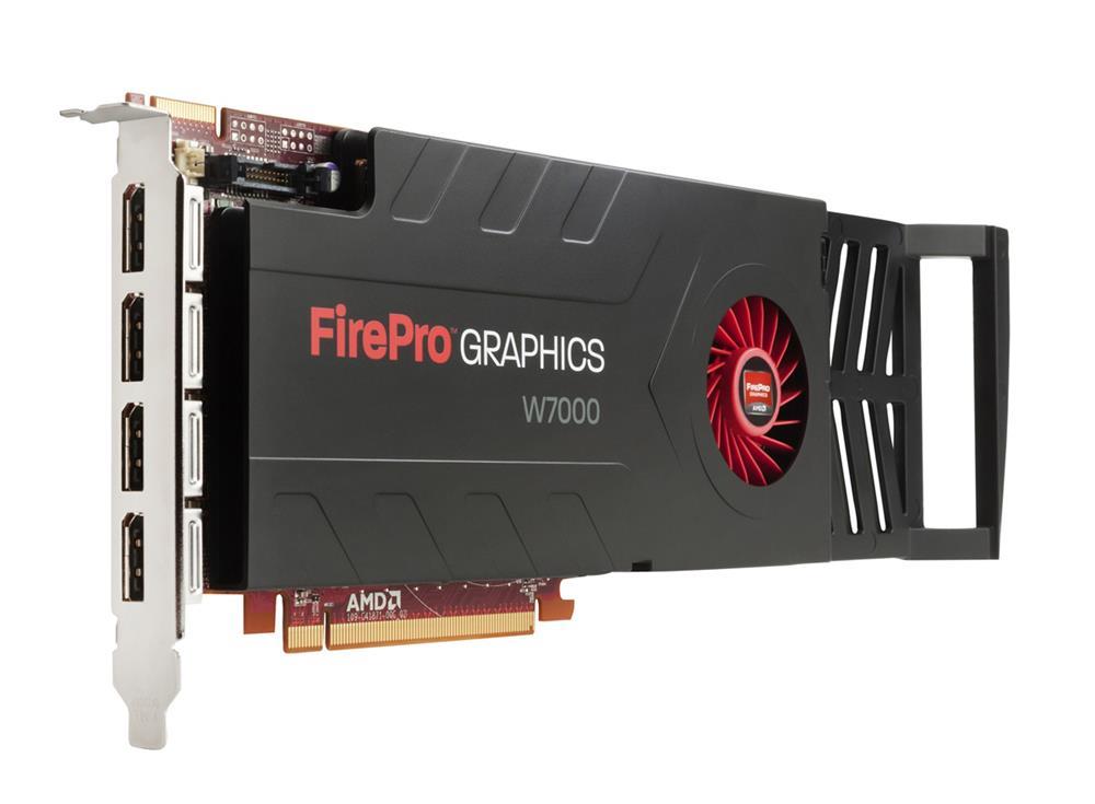 C2K00AT | HP FirePro W7000 Video Graphics Card GDDR5 SDRAM PCI-Express 3 x16 Full-length/Full-height 4096 x 2160 DisplayPort