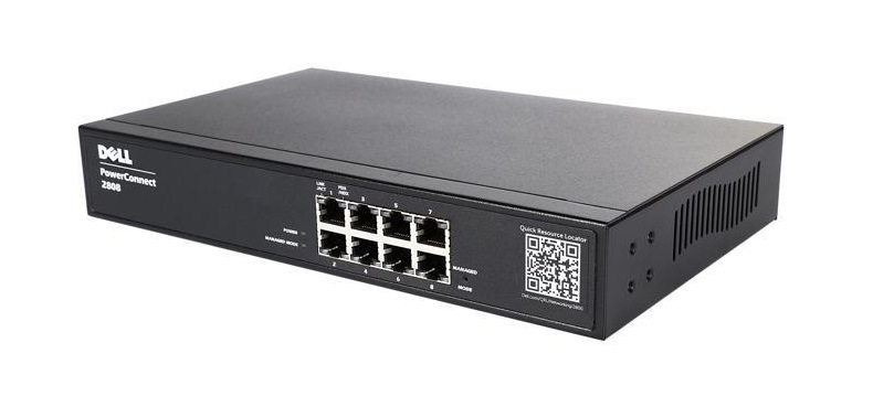 C752K | Dell PowerConnect 2808 8-Ports Rack-Mountable Switch Managed