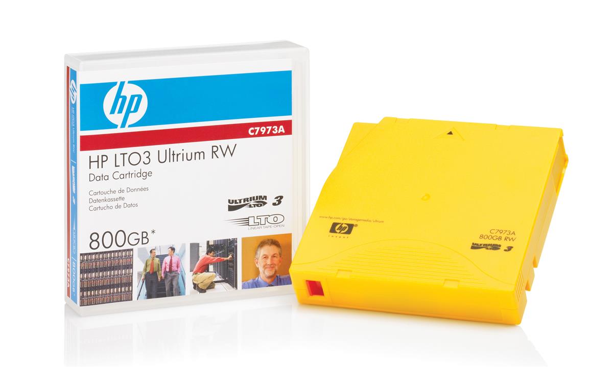C7973A-20 | HP LTO-3 Ultrium 400/800GB RW Storage Media non Custom Label Tape Data Cartridge (20-Pack)