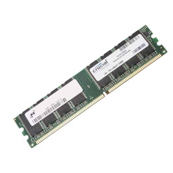 CT12864Z335.K16TKY | Crucial Technology 1GB DDR-333MHz PC2700 non-ECC Unbuffered CL2 184-Pin DIMM 2.5V Memory Module