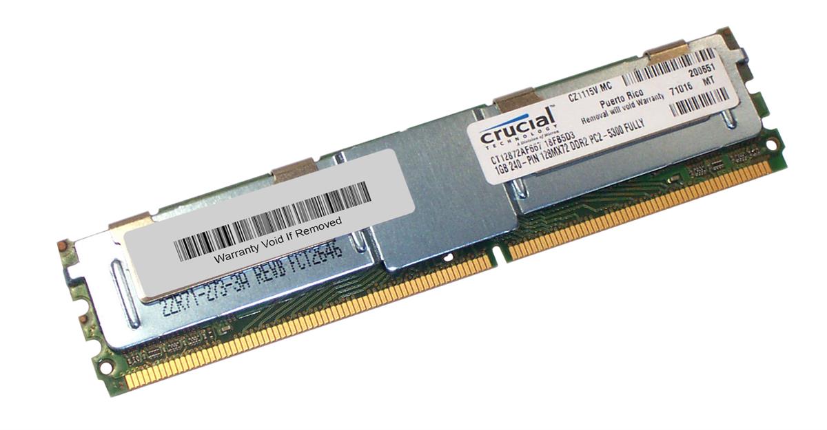 CT12872AF667 | Crucial 1GB DDR2 Fully Buffered FB ECC PC2-5300 667Mhz 2Rx8 Memory