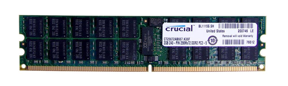 CT25672AB667 | Crucial 2GB DDR2 Registered ECC PC2-5300 667Mhz 1Rx4 Memory
