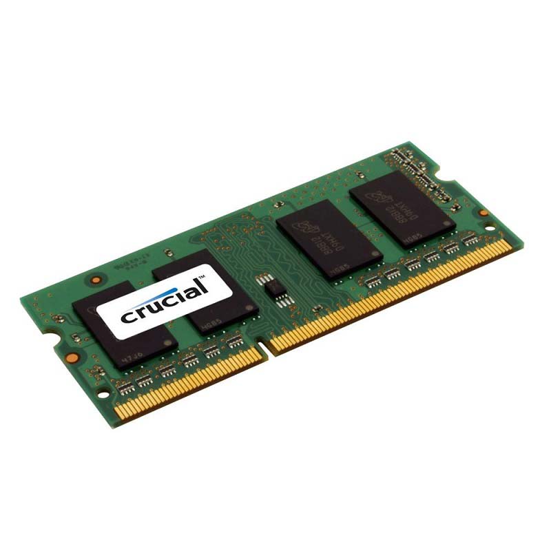 CT2K4G3S160BJM | Crucial Technology 8GB Kit (2 X 4GB) DDR3-1600MHz PC3-12800 non-ECC Unbuffered CL11 204-Pin SoDimm 1.35V Low Voltage Memory
