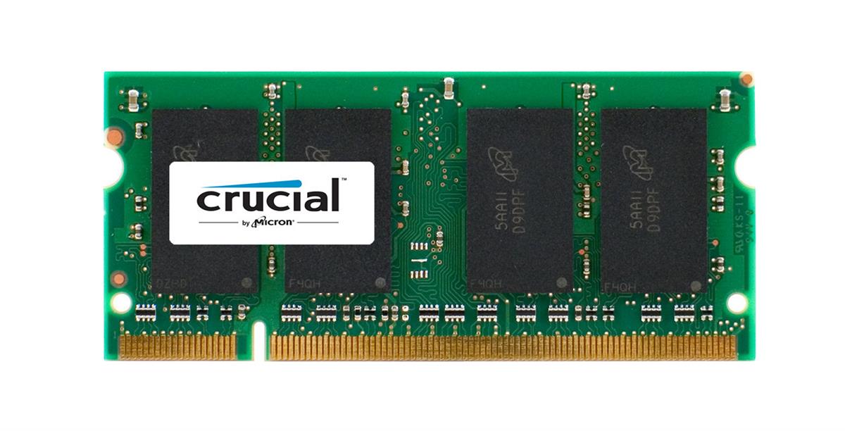 CT492847 | Crucial 1GB DDR2-667MHz PC2-5300 non-ECC Unbuffered CL5 200-Pin SoDIMM Memory Module Upgrade for Acer TravelMate 2400 Series System