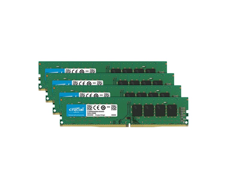 CT4K16G4DFD8266 | Crucial 64GB Kit (4 x 16GB) DDR4-2666 UDIMM