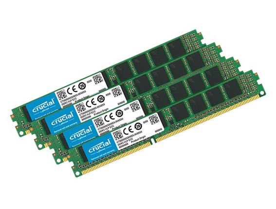 CT4K4G4RFS824A | Crucial 16GB Kit (4 x 4GB) DDR4-2400 RDIMM