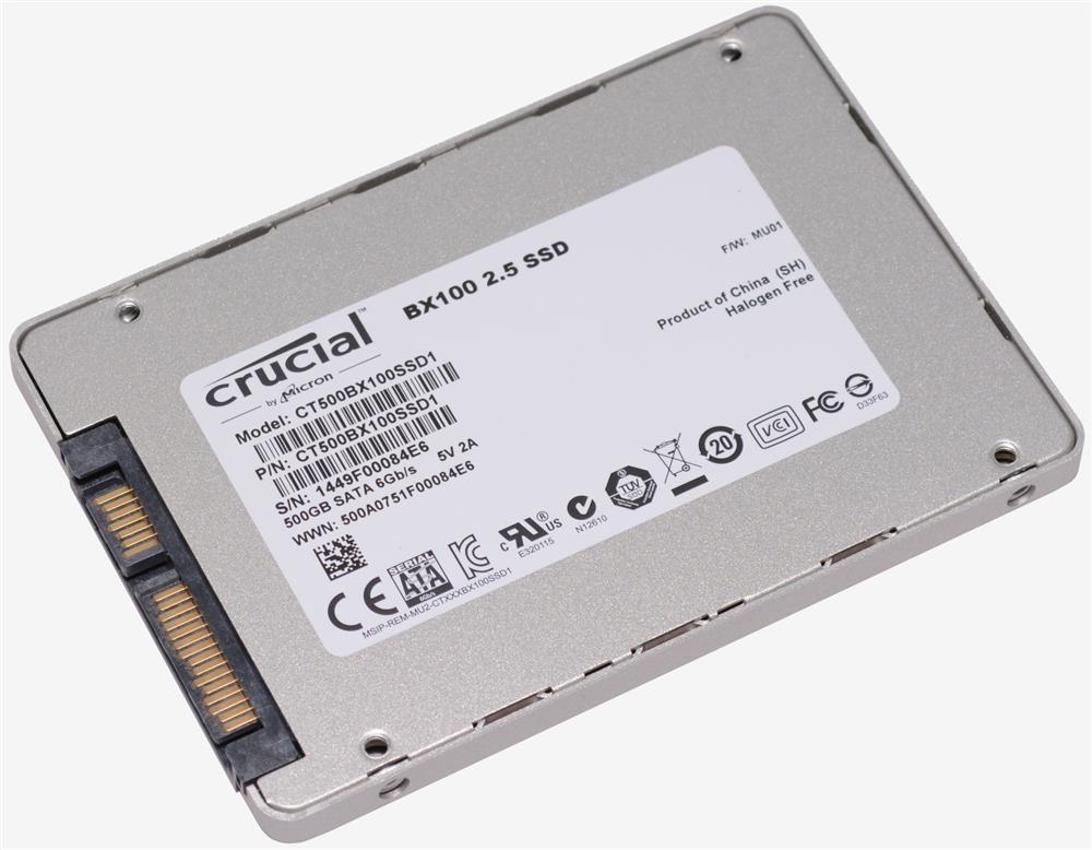 CT500BX100SSD1 | Crucial BX100 Series 500GB SATA 6Gbps 2.5-inch Solid State Drive