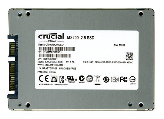 CT500MX200SSD1 | Crucial Mx200 500GB SATA 6Gb/s 2.5-Inch Internal Solid State Drive