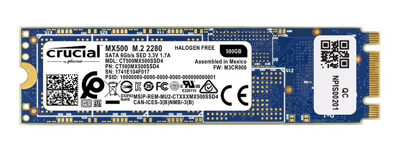 CT500MX500SSD4 | Crucial MX500 500GB SATA 6Gb/s M.2 Type 2280 Solid State Drive