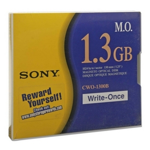CWO-1300 | Sony 5.25 Magneto Optical Media - WORM - 1.3GB - 5.25