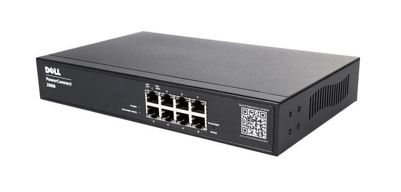 D535K | Dell PowerConnect 2808 8-Ports Rack-Mountable Switch Managed