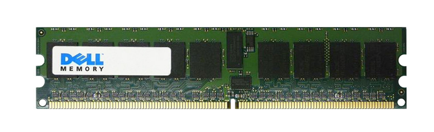 D6599 | Dell 1GB DDR2-400MHz PC2-3200 ECC Registered CL3 240-Pin DIMM 1.8V Memory Module