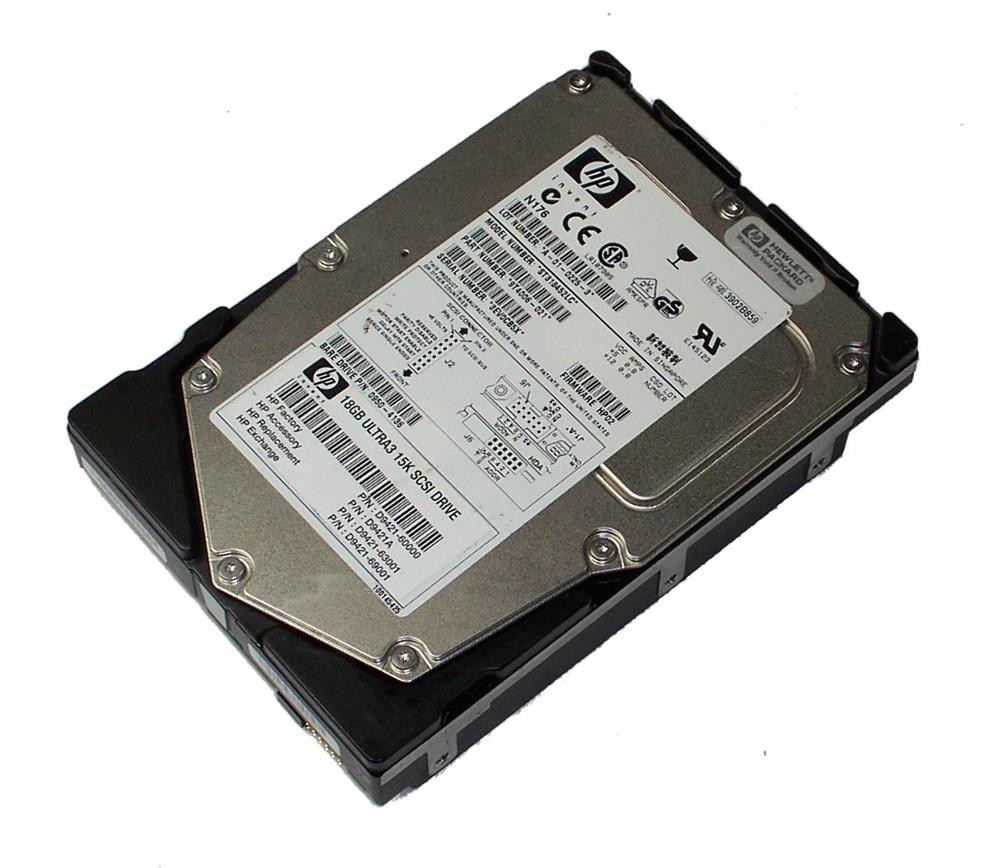 D9421-63001 | HP 18GB 15000RPM Ultra 160 SCSI 3.5 8MB Cache Hot Swap Hard Drive