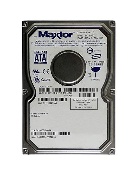 DC116 | Dell 160GB 7200RPM SATA Gbps 3.5 8MB Cache Hard Drive