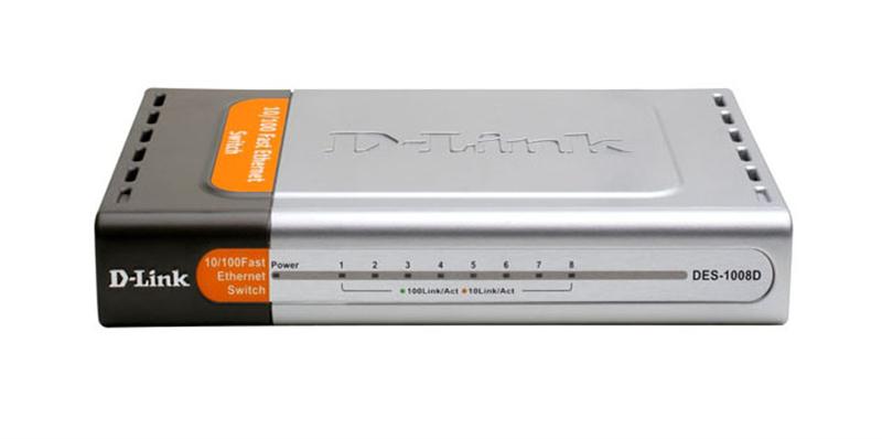 DES-1008D/E | D-Link DES-1008D 8-Port Switch for SOHO 8 x 10/100Base-TX LAN